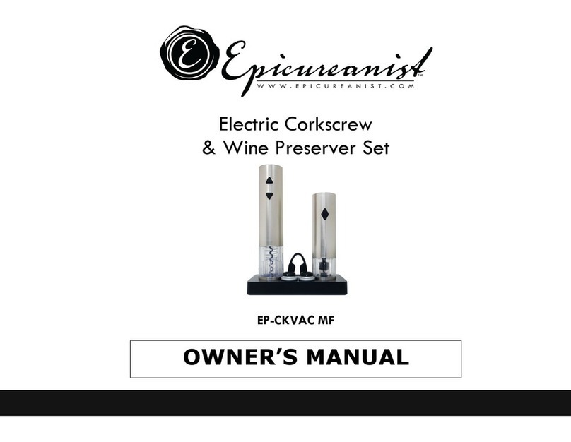 Epicureanist EP-CKVAC MF owner's manual