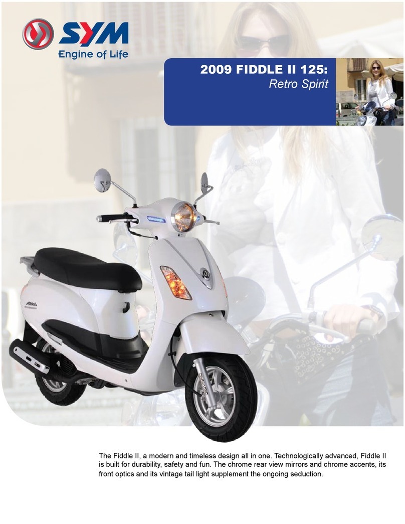 Sym 2009 FIDDLE II 125 User manual