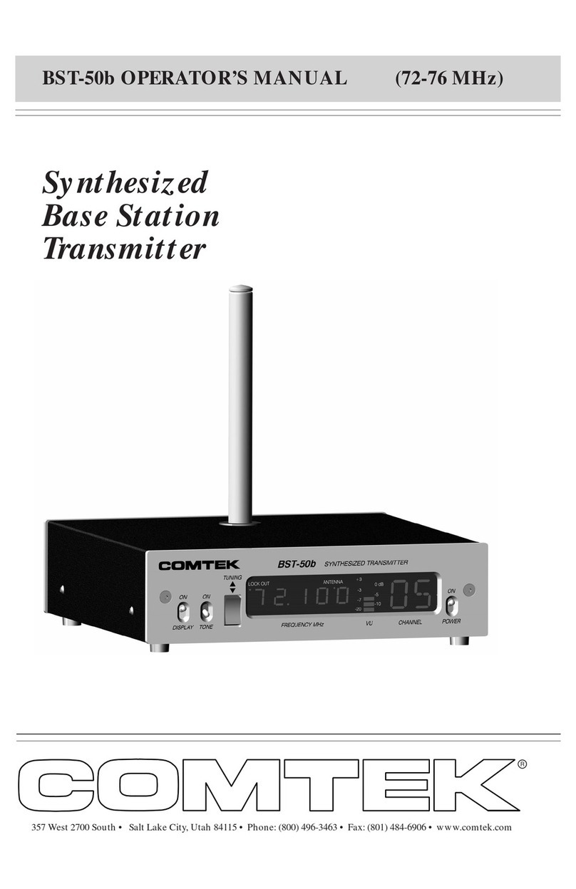Comtek BST-50b User manual