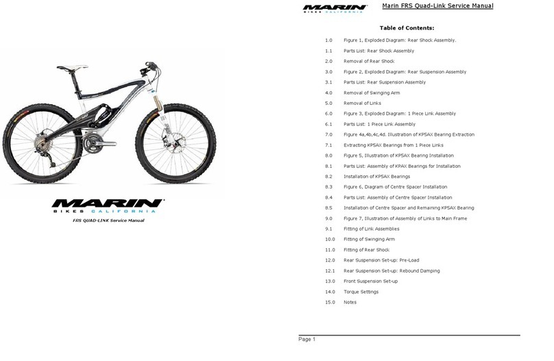 MARIN FRS Quad-Link Service manual