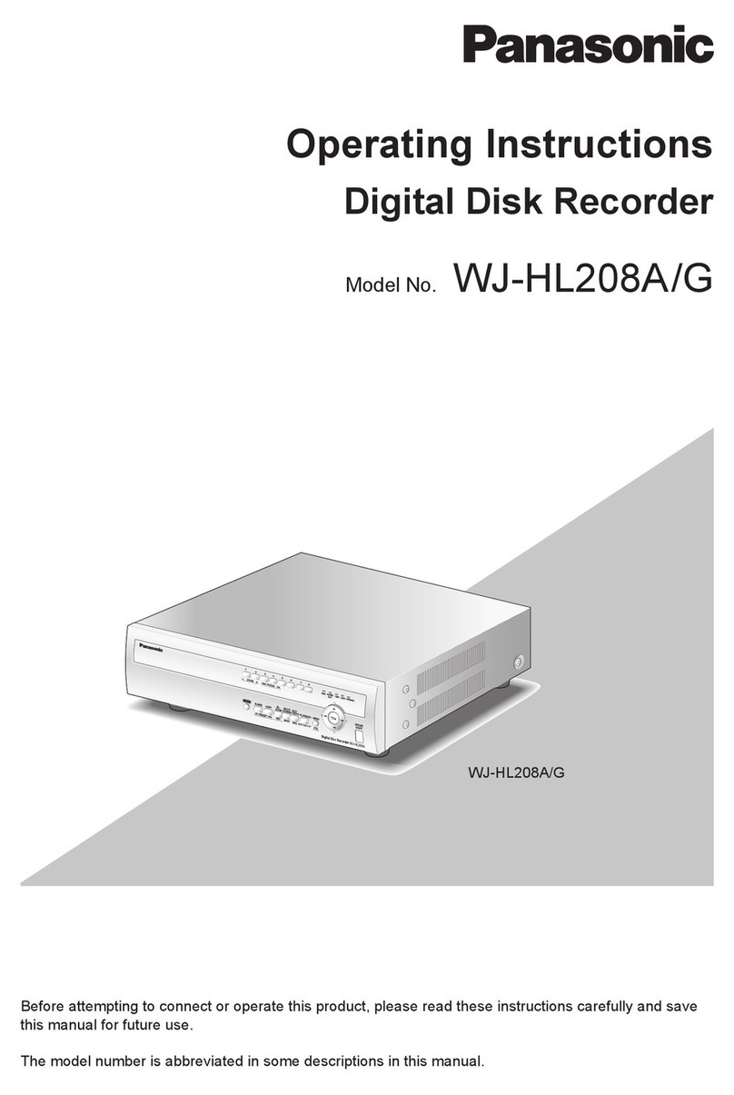 Panasonic WJ-HL208A User manual