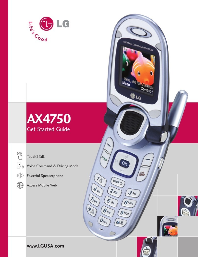 LG AX4750 Specification sheet