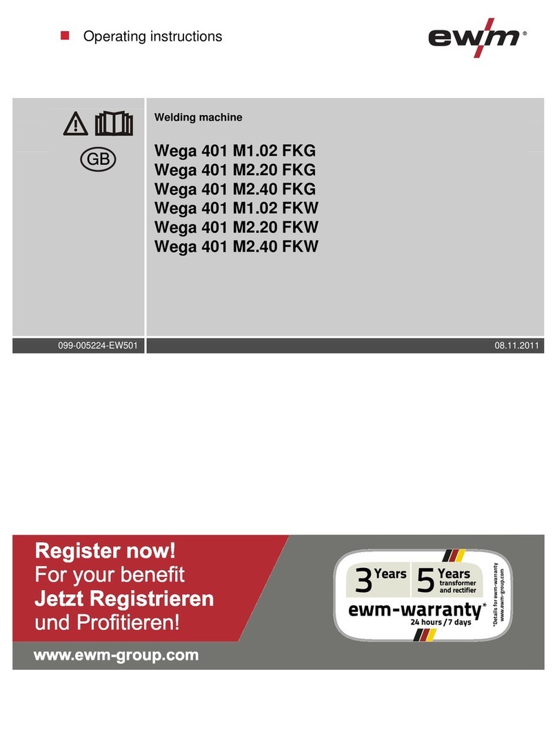 EWM Wega 401 M1.02 FKG operating instructions