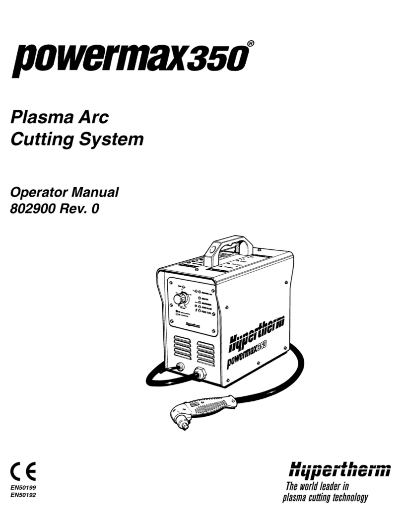 Hypertherm powermax 350 User manual