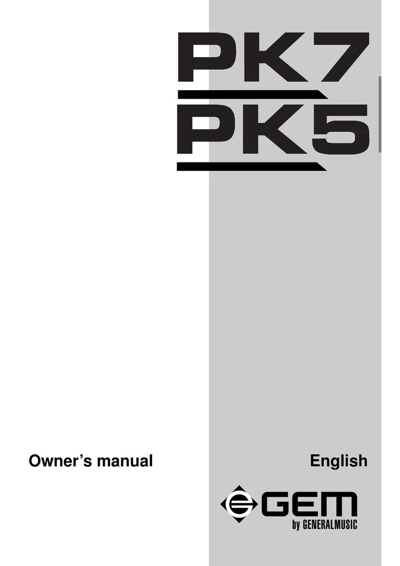 GEM PK5 Oriental owner's manual