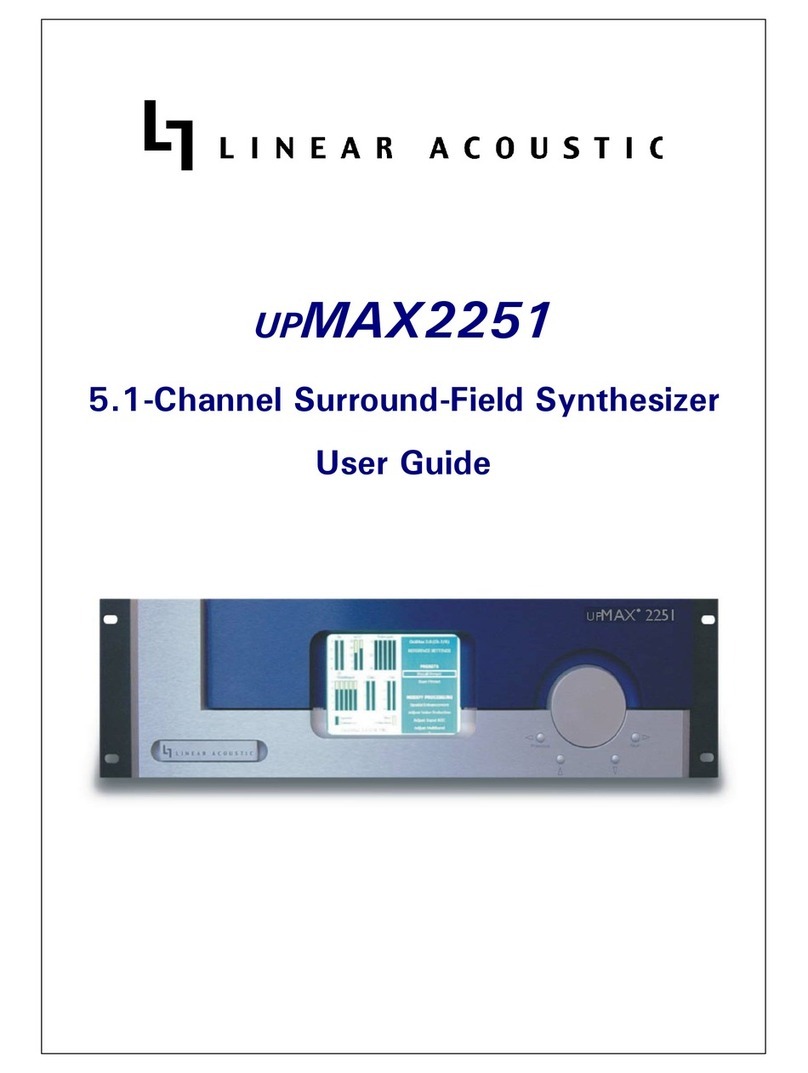 Linear Acoustic UPMAX2251 user guide