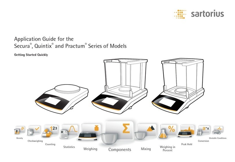 Sartorius Secura series User guide