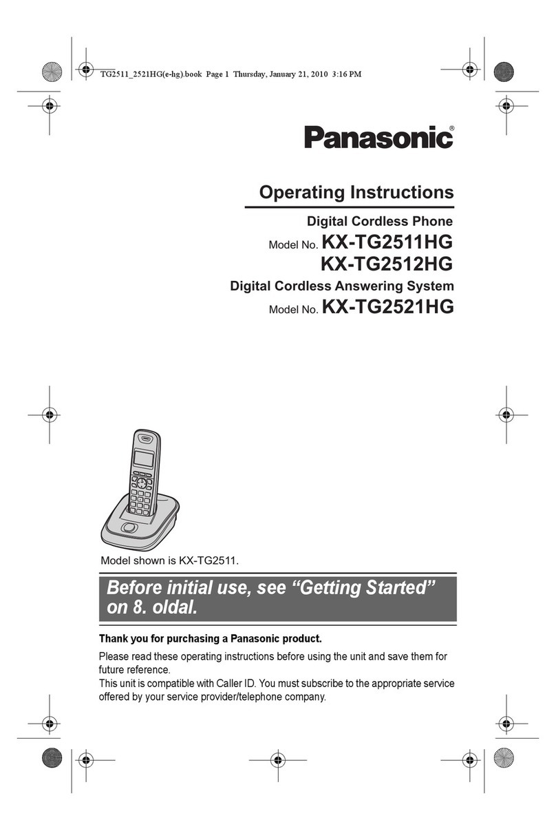 Panasonic KX-TG2511HG User manual Panasonic KX-TG2511HG User manual