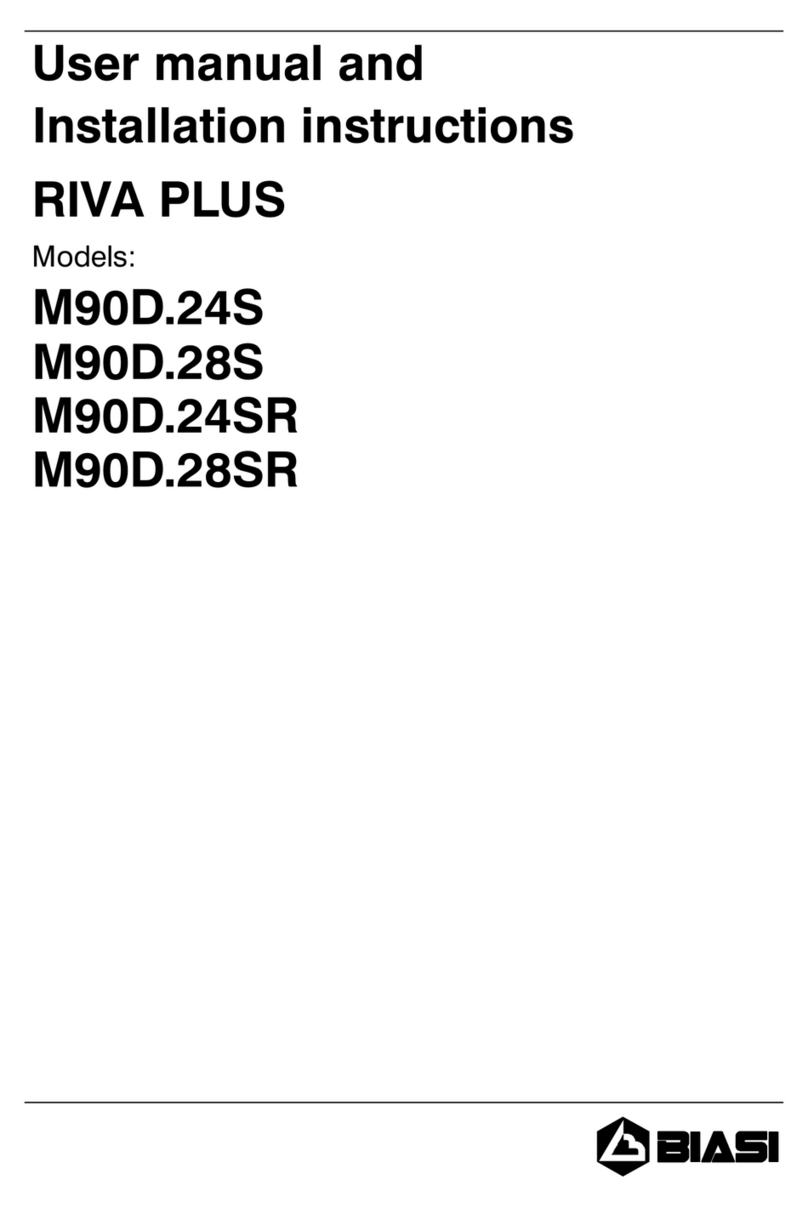 Biasi RIVA PLUS M90D.24S User manual and installation instructiions Biasi RIVA PLUS M90D.24S User manual and installation instructiions