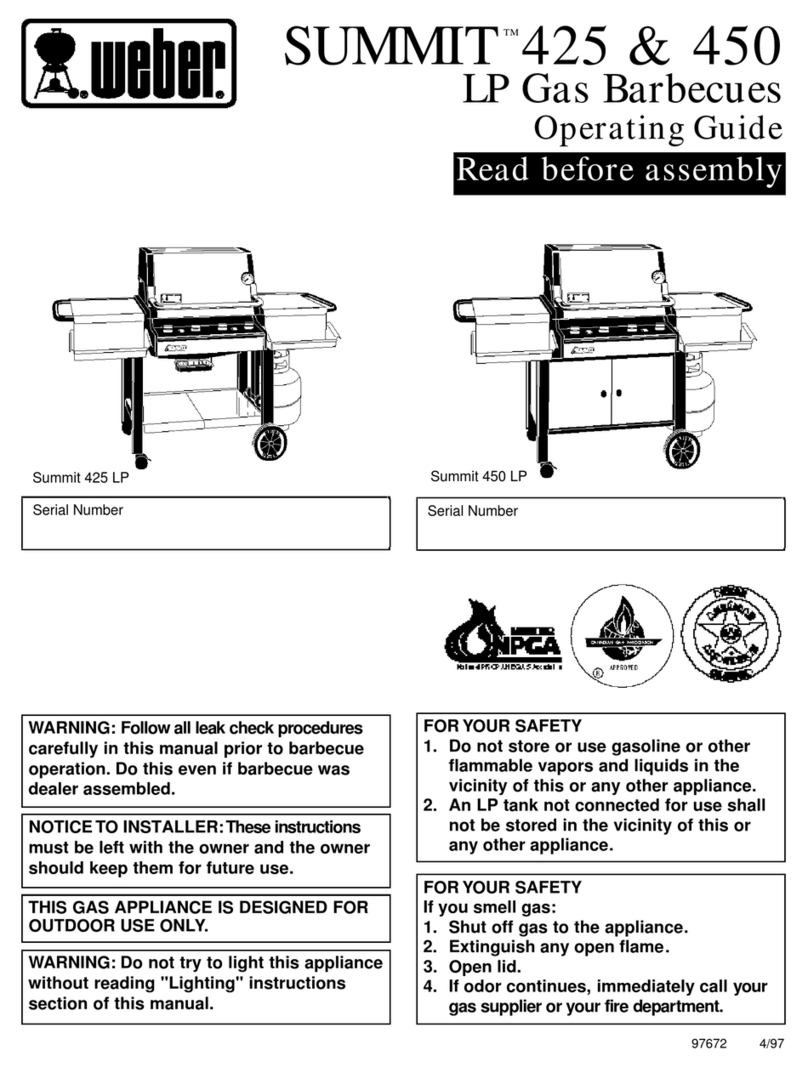 Weber SUMMITT M425 User manual