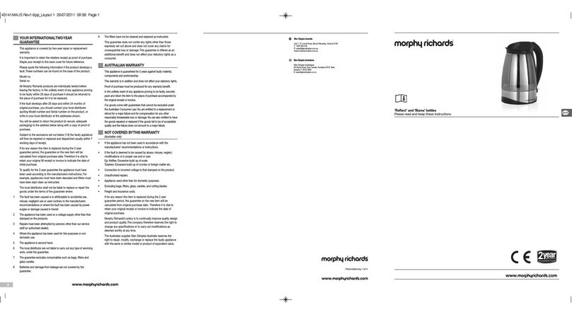 Morphy Richards Reflect User manual