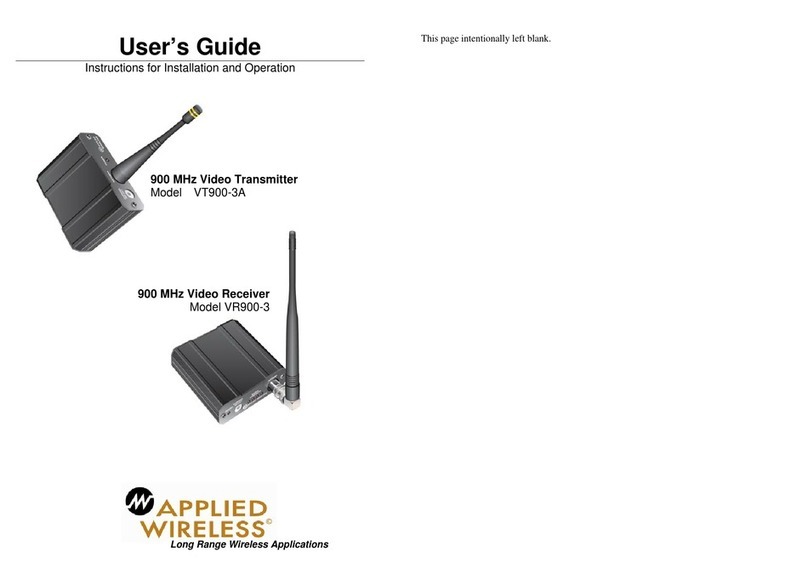 Applied Wireless VT900-3A user guide
