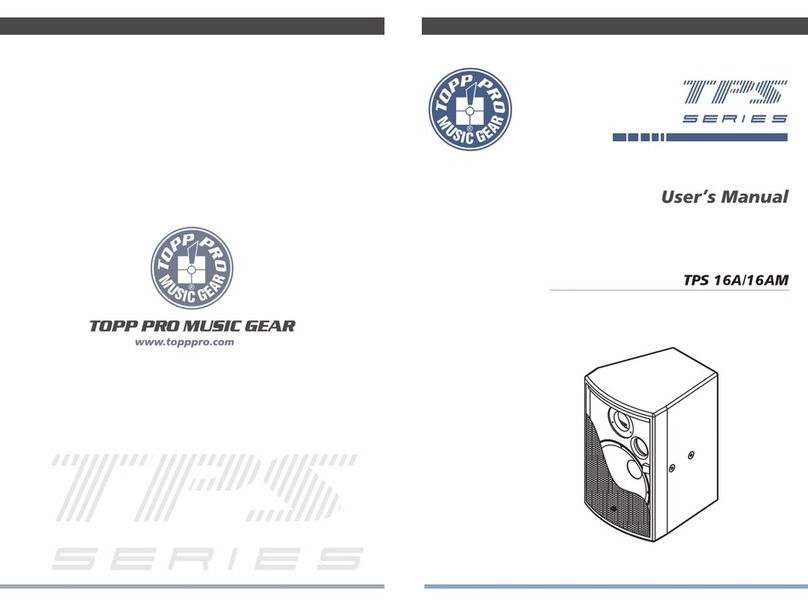 Topp Music Gear TPS 16A user manual