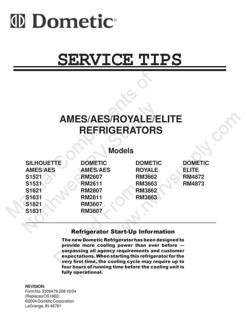 Dometic Silhouette S1521 Service tips