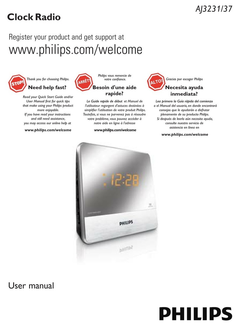 Philips AJ3237 user manual