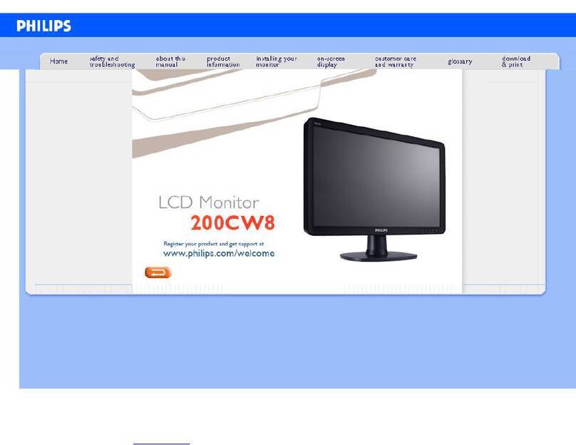 Philips 200CW8 User manual