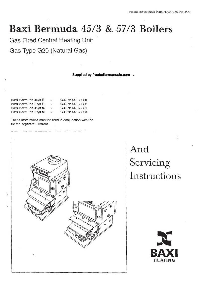 Baxi Bermuda 45/3 E Servicing instructions
