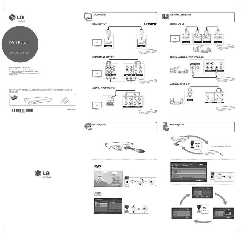 LG DP540H Simple manual