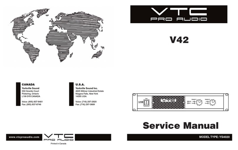 VTC Pro Audio V42 Service manual