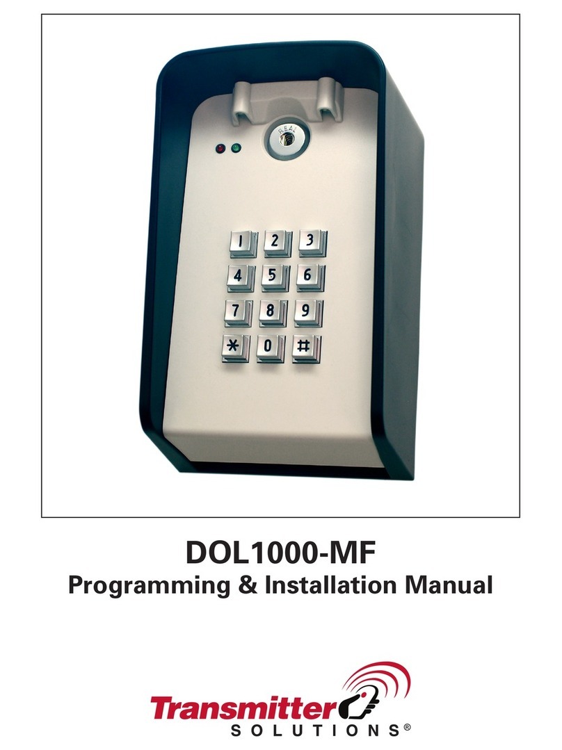 Transmitter Solutions DOL1000-MF Programming & installation manual