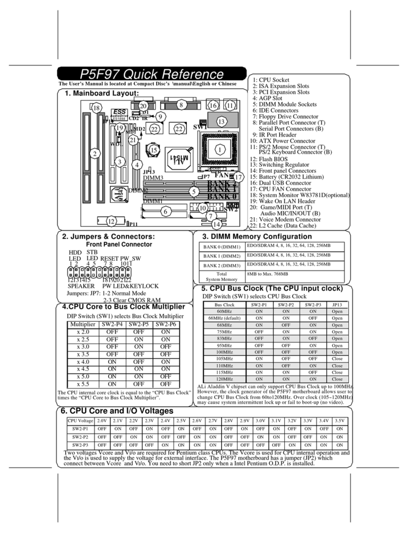 Freetech P5F97 User manual