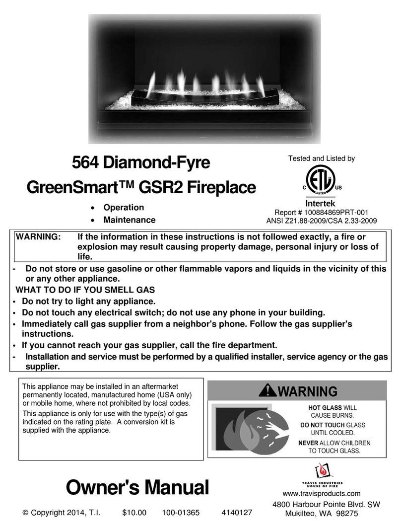 Travis Industries 564 DF GSR2 User manual Travis Industries 564 DF GSR2 User manual