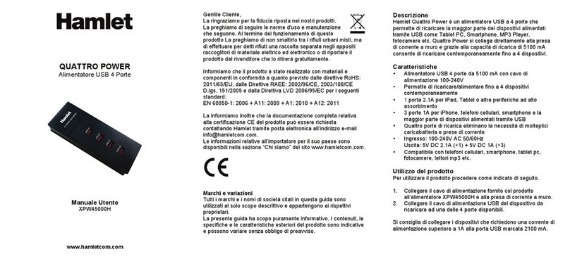 Hamlet QUATTRO POWER XPW45000H User manual