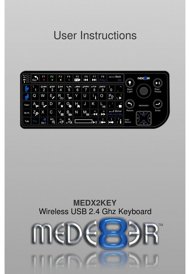 Mede8er MEDX2KEY User instructions