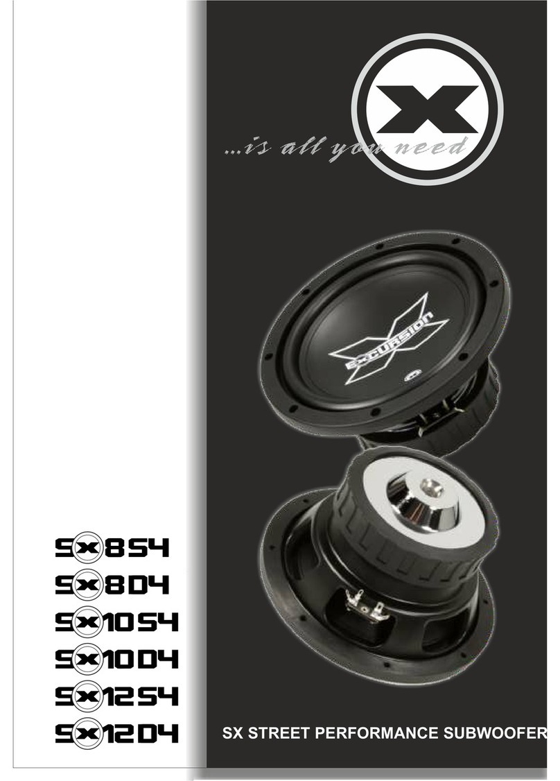 EXCURSION SX-8S4 owner's manual
