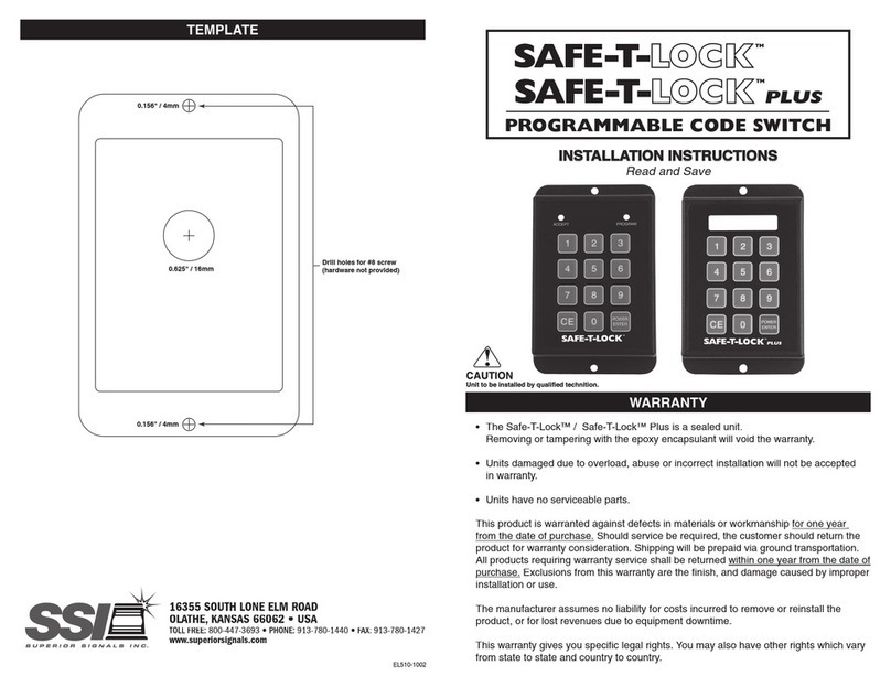 Superior Signal SAFE-T-LOCK installation instructions