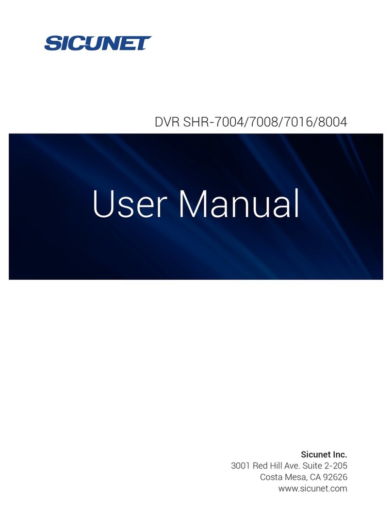 Sicunet SHR-7004 user manual