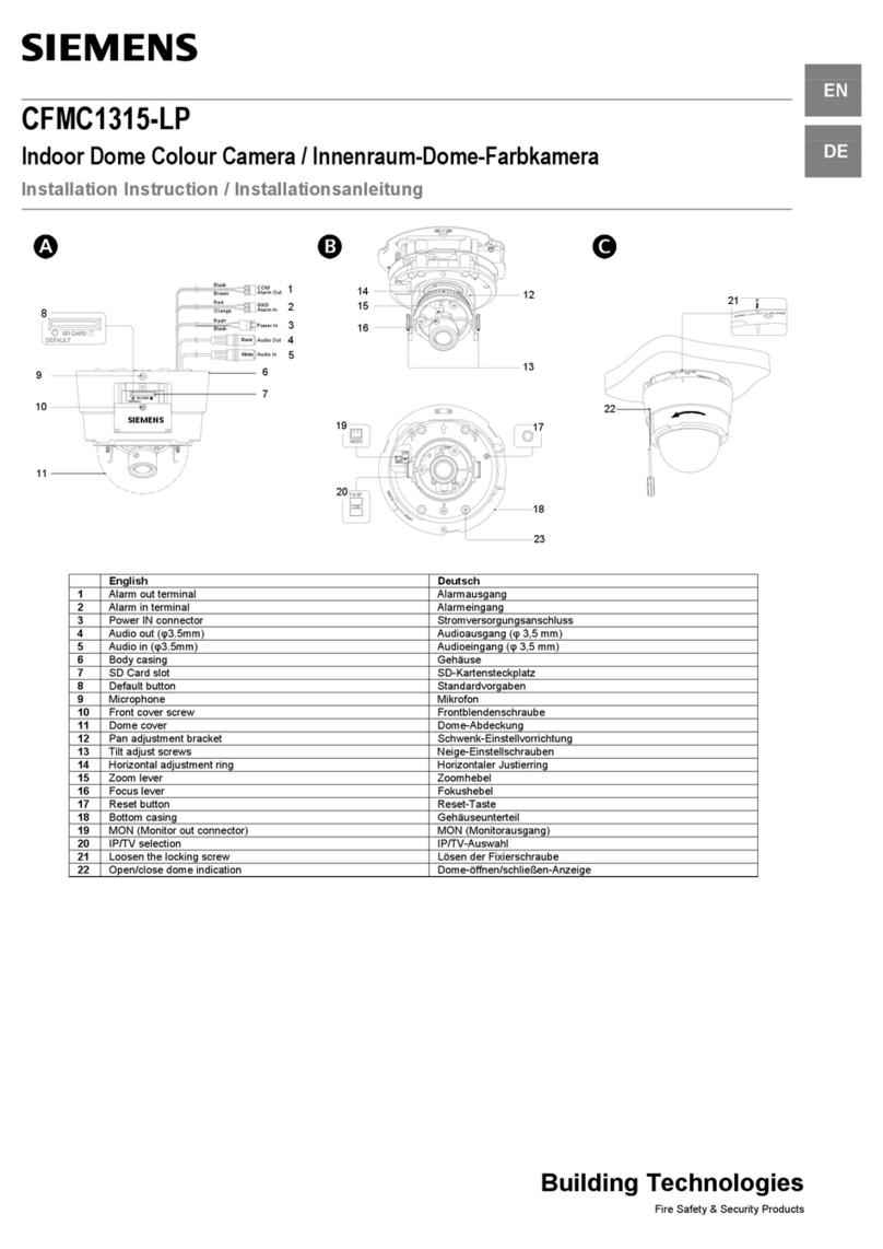Siemens DOME COLOUR CFMC1315-LP installation instructions