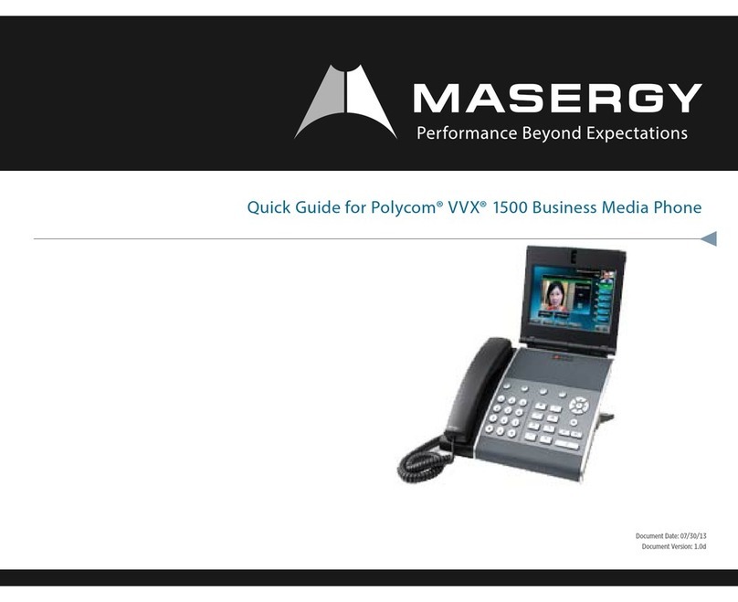 Masergy Polycom VVX 1500 quick guide