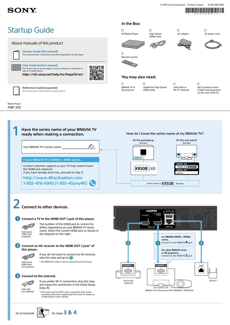 Sony FMP-X10 User guide