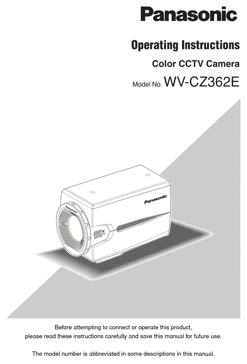 Panasonic WV-CZ362E operating instructions