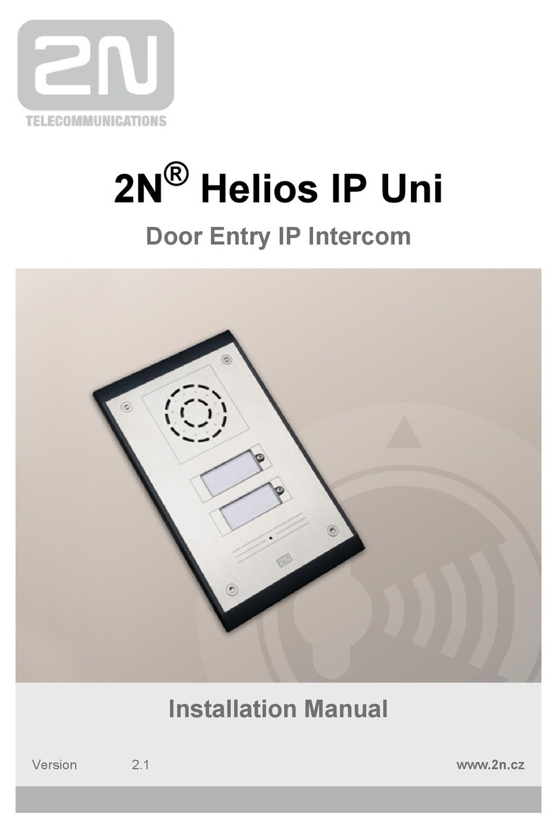 2N Helios IP Uni User manual 2N Helios IP Uni User manual