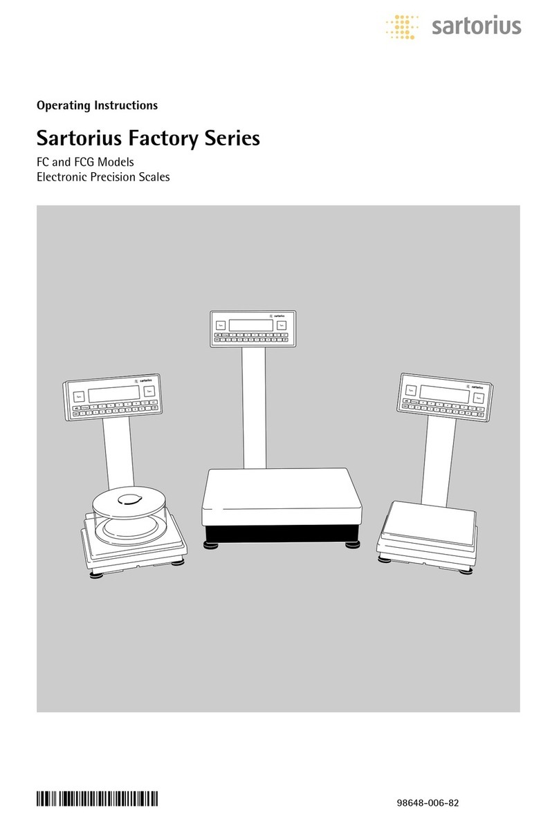Sartorius Factory Series FC06BBE-S User manual Sartorius Factory Series FC06BBE-S User manual