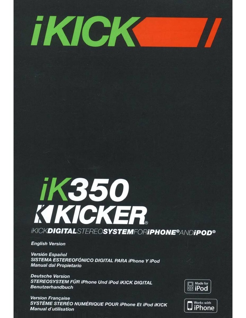 Kicker iK350 owner's manual