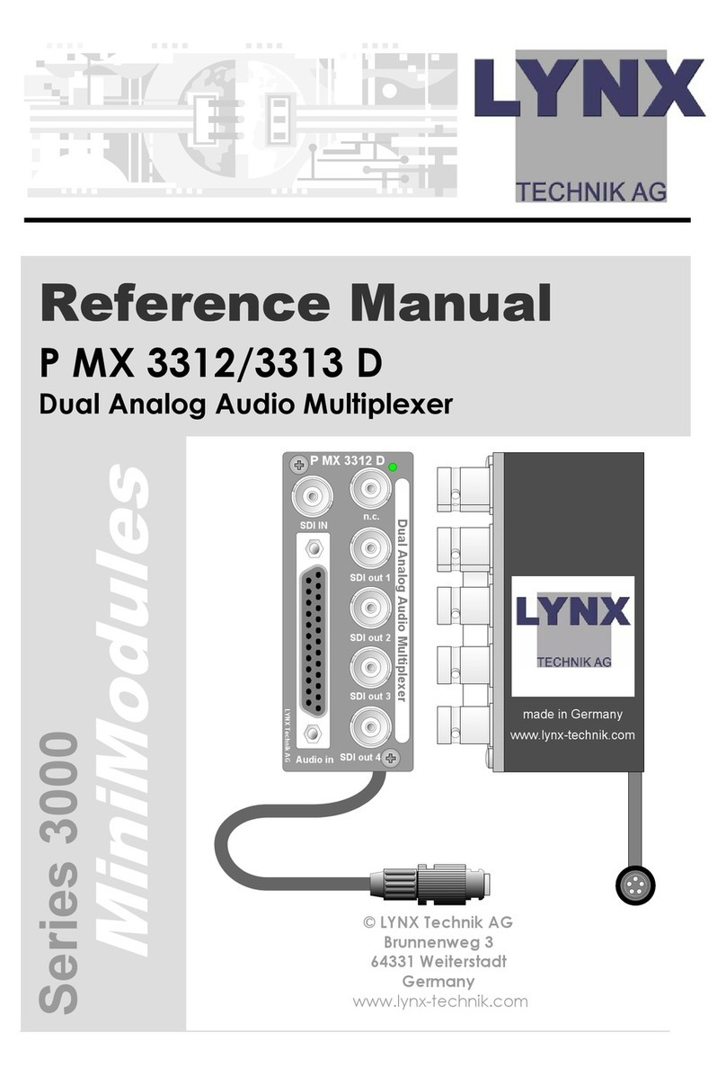 Lynx P MX 3312 D Reference manual