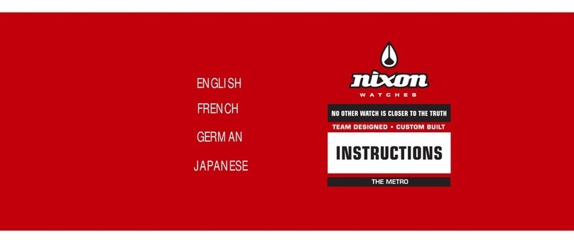 NIXON THE METRO instructions
