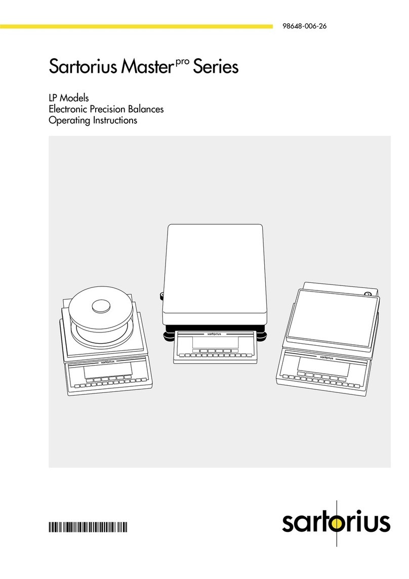 Sartorius LP Models operating instructions