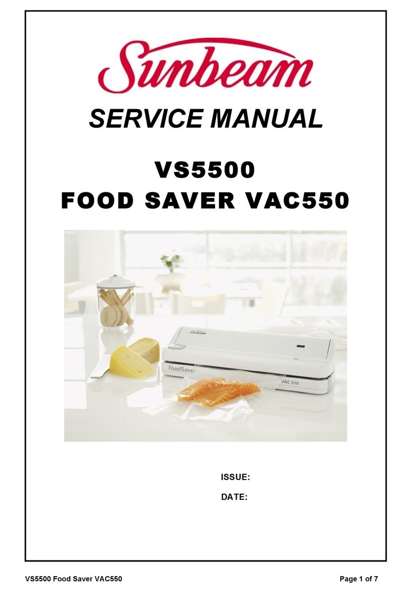 Sunbeam VS5500 Service manual
