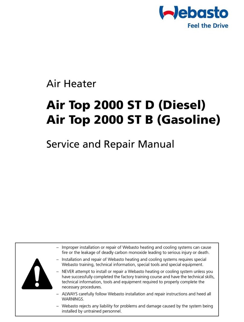 Webasto Air Top 2000 ST D Installation and operating manual