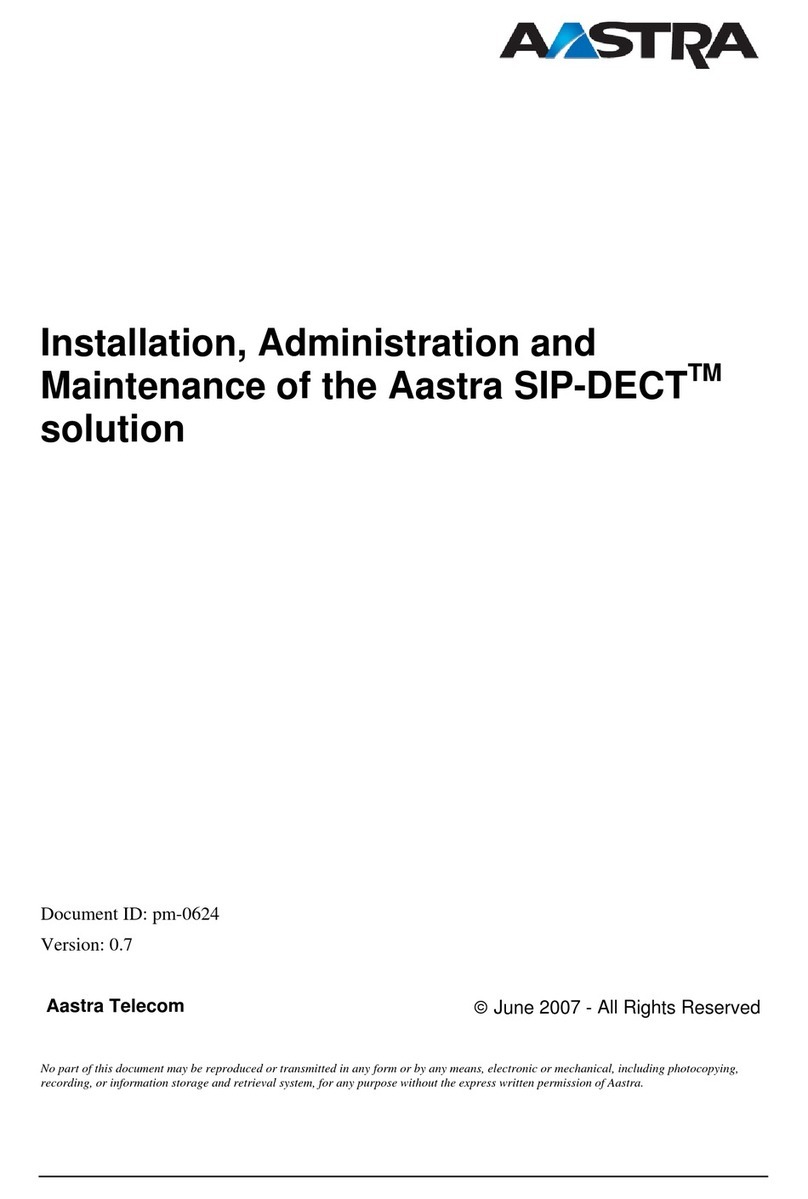Aastra SIP-DECT Instruction Manual