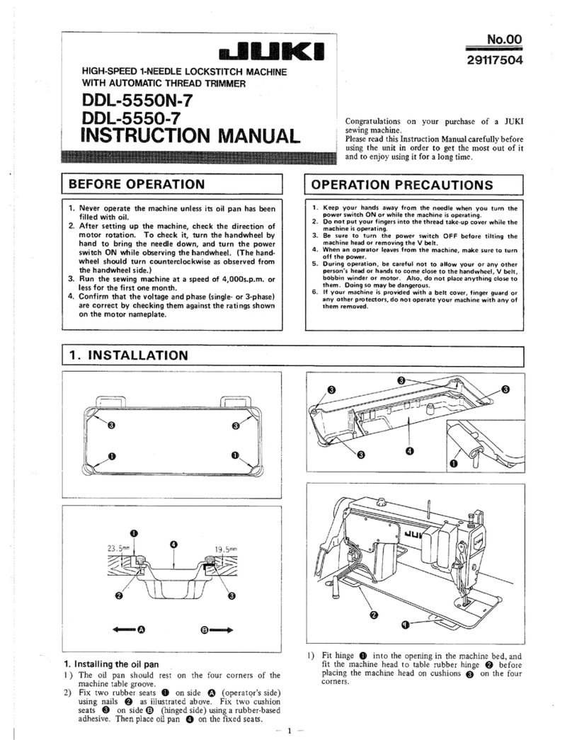 JUKI DDL-5550N-7 instruction manual