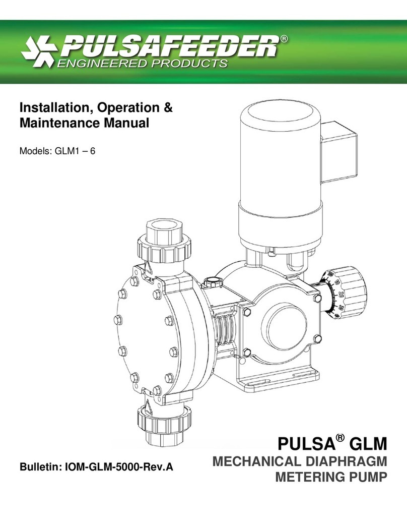 Pulsafeeder GLM1 Installation operation & maintenance