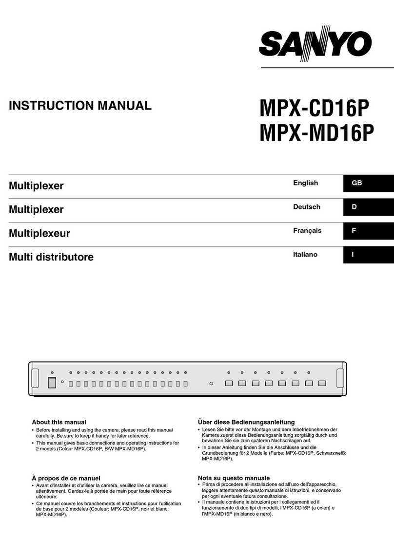 Sanyo MPX-CD16P instruction manual