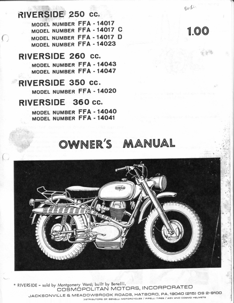 Benelli rivercide 250 cc User manual