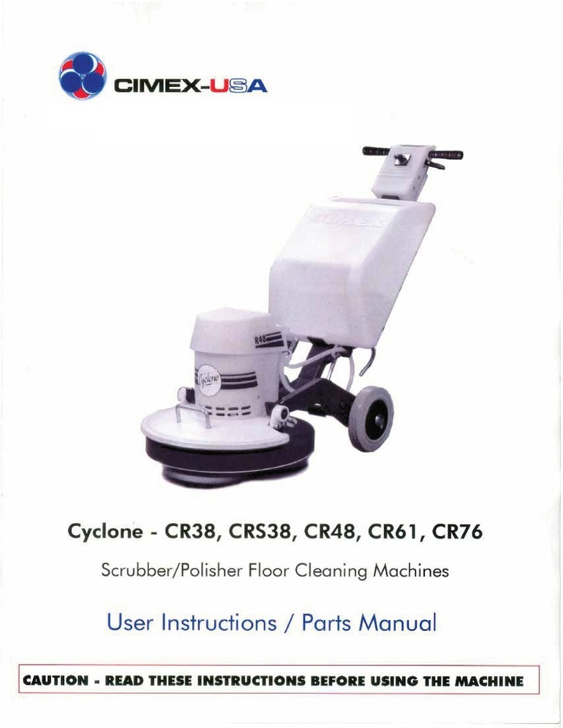 cimex Cyclone CR38 User instructions