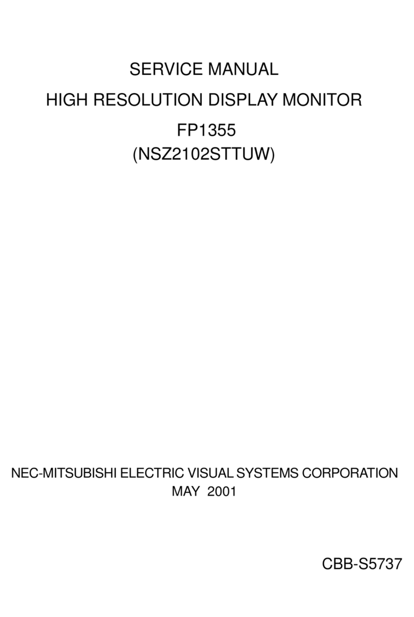 NEC MultiSync FP1355  FP1355 FP1355 User manual